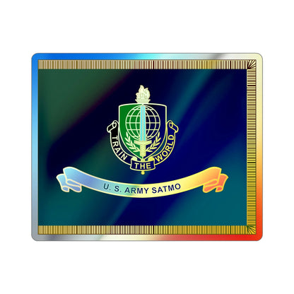 Security Assistance Training Management Organization Flag (U.S. Army) Holographic STICKER Die-Cut Vinyl Decal-6 Inch-The Sticker Space