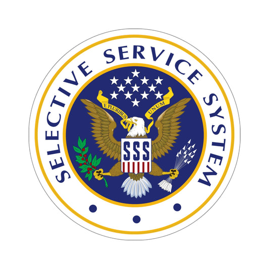 Selective Service System SSS STICKER Vinyl Die-Cut Decal-6 Inch-The Sticker Space