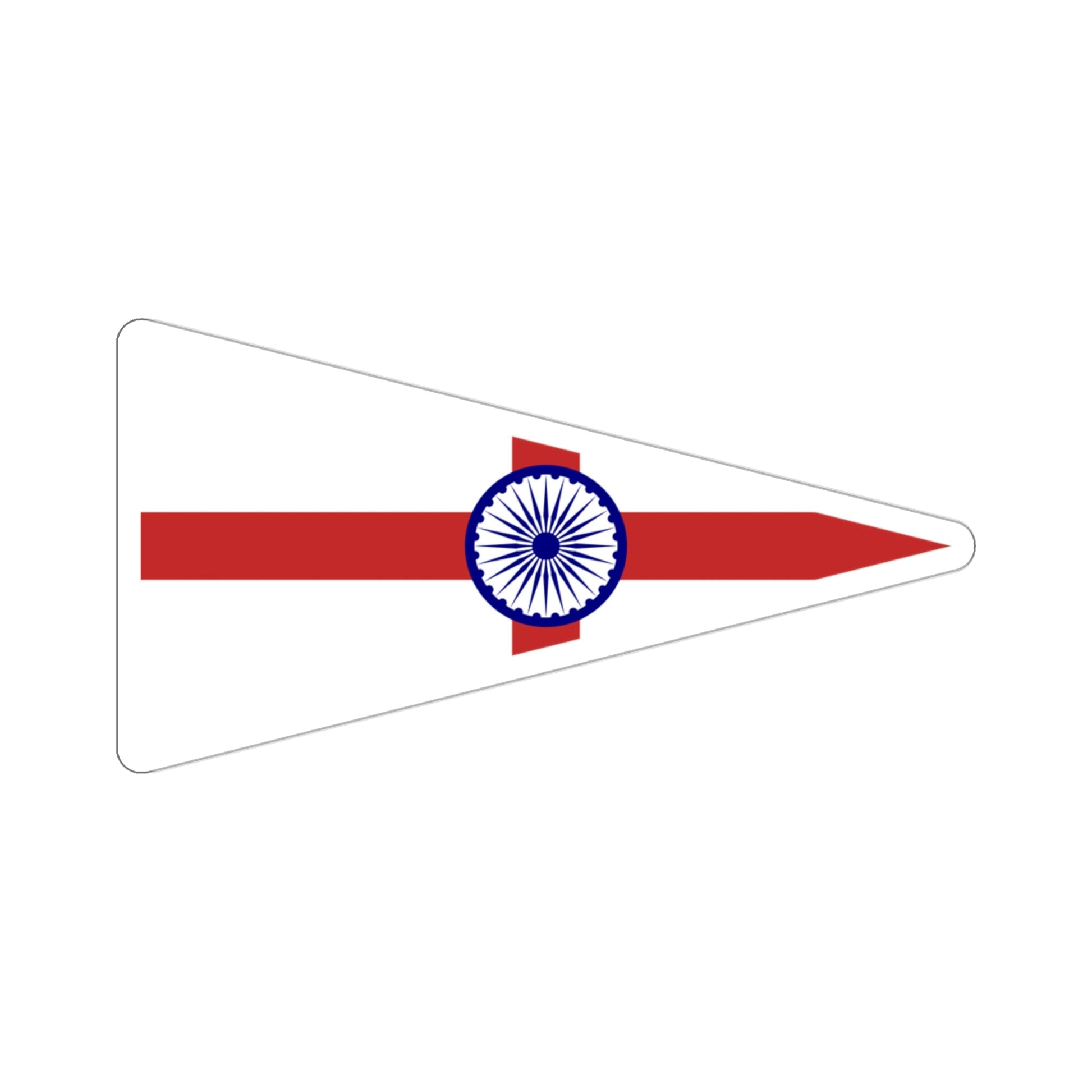 Senior Officer of the Indian Navy Flag (India) STICKER Vinyl Die-Cut Decal-3 Inch-The Sticker Space