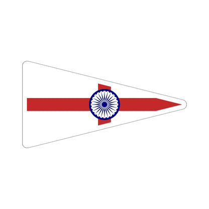 Senior Officer of the Indian Navy Flag (India) STICKER Vinyl Die-Cut Decal-4 Inch-The Sticker Space