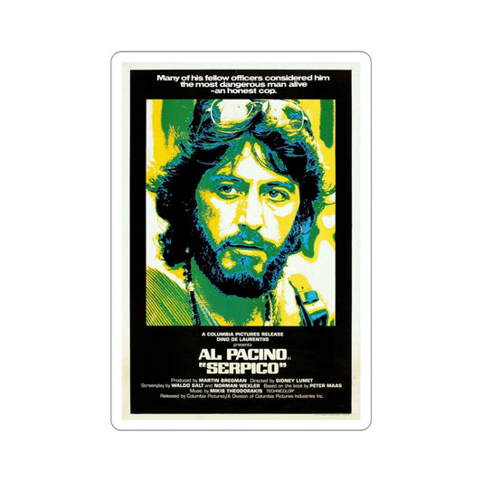 Serpico 1973 Movie Poster STICKER Vinyl Die-Cut Decal-6 Inch-The Sticker Space
