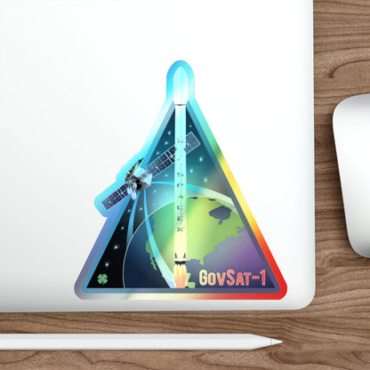 SES-16 (GovSat-1) (SpaceX) Holographic STICKER Die-Cut Vinyl Decal-The Sticker Space