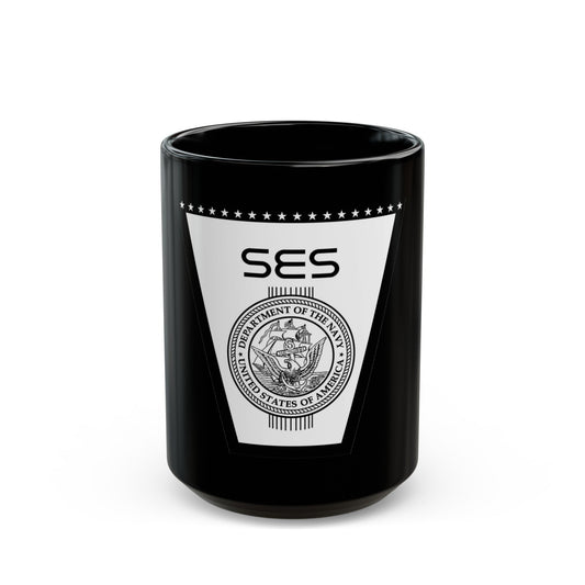 SES (U.S. Navy) Black Coffee Mug-15oz-The Sticker Space