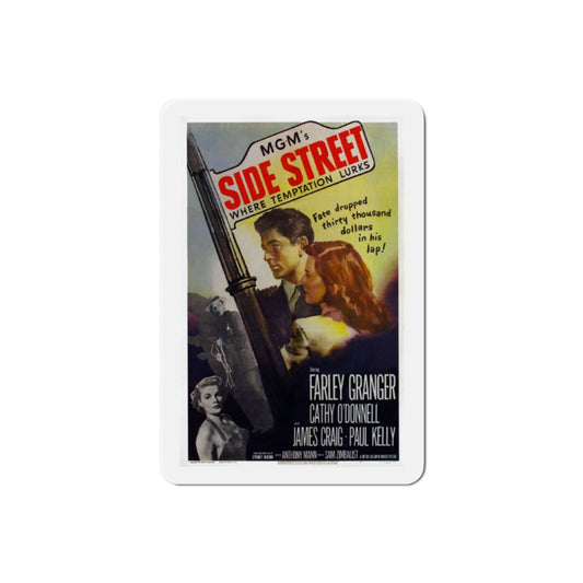 Side Street 1950 Movie Poster Die-Cut Magnet-2 Inch-The Sticker Space