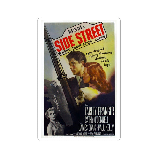 Side Street 1950 Movie Poster STICKER Vinyl Die-Cut Decal-6 Inch-The Sticker Space