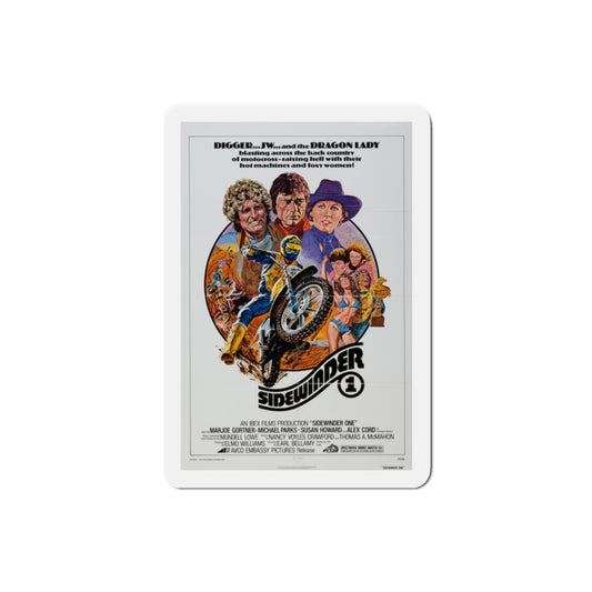 Sidewinder 1 1977 Movie Poster Die-Cut Magnet-2 Inch-The Sticker Space