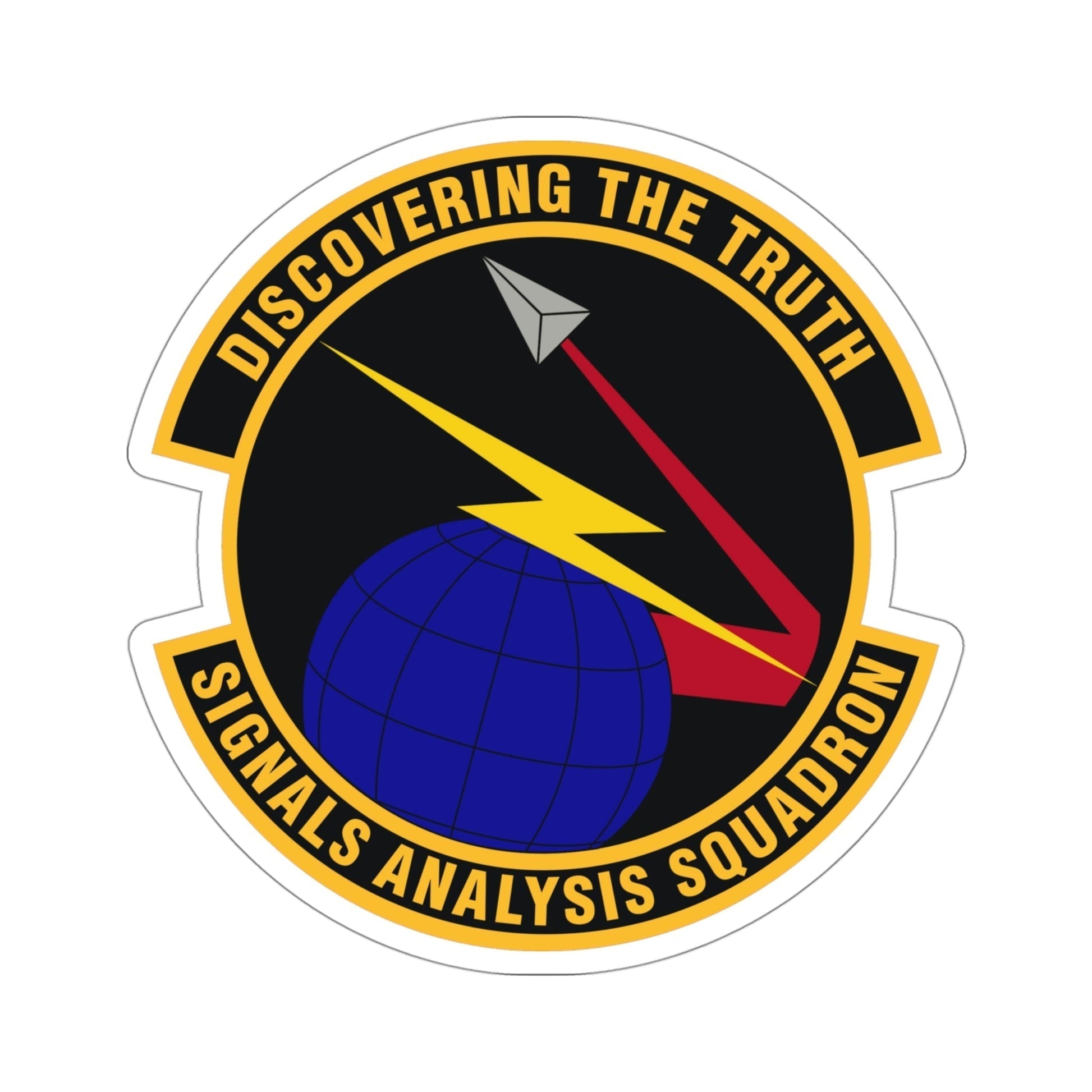Signals Analysis Squadron (U.S. Air Force) STICKER Vinyl Die-Cut Decal-4 Inch-The Sticker Space