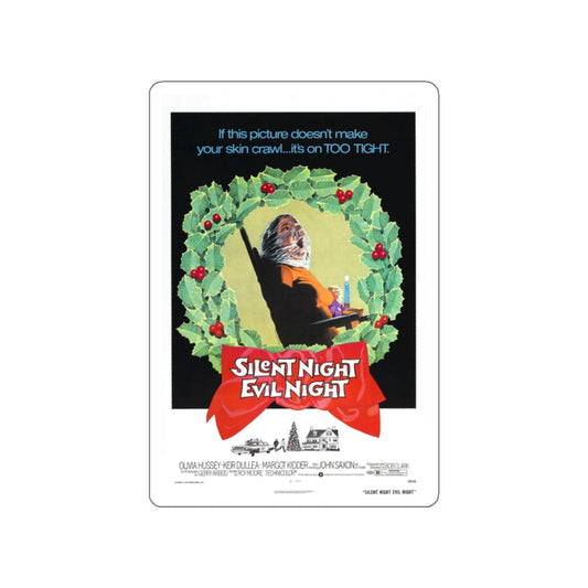 SILENT NIGHT, EVIL NIGHT (BLACK CHRISTMAS) 1974 Movie Poster STICKER Vinyl Die-Cut Decal-White-The Sticker Space