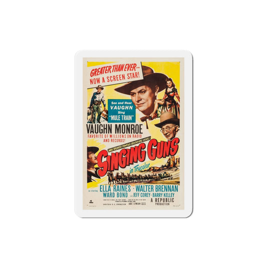 Singing Guns 1950 Movie Poster Die-Cut Magnet-3 Inch-The Sticker Space