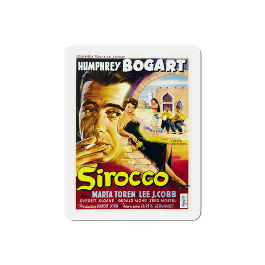 Sirocco 1951 Movie Poster Die-Cut Magnet-2 Inch-The Sticker Space