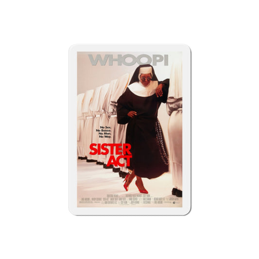 Sister Act 1992 Movie Poster Die-Cut Magnet-2" x 2"-The Sticker Space