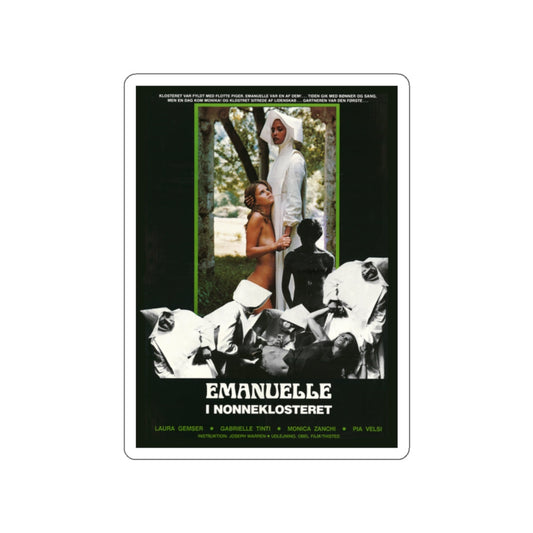 SISTER EMANUELLE (2) 1977 Movie Poster STICKER Vinyl Die-Cut Decal-White-The Sticker Space