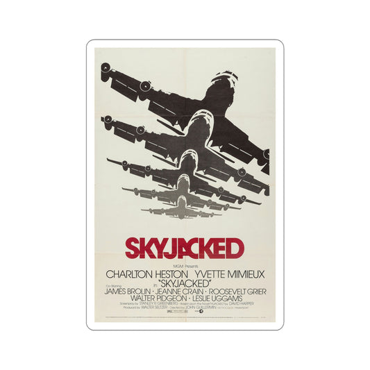 Skyjacked 1972 Movie Poster STICKER Vinyl Die-Cut Decal-6 Inch-The Sticker Space