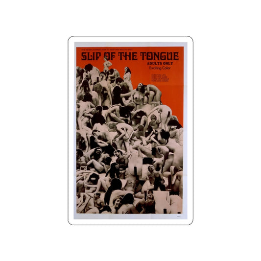 SLIP OF THE TONGUE 1971 Movie Poster STICKER Vinyl Die-Cut Decal-White-The Sticker Space