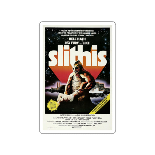 SLITHIS 1978 Movie Poster STICKER Vinyl Die-Cut Decal-White-The Sticker Space