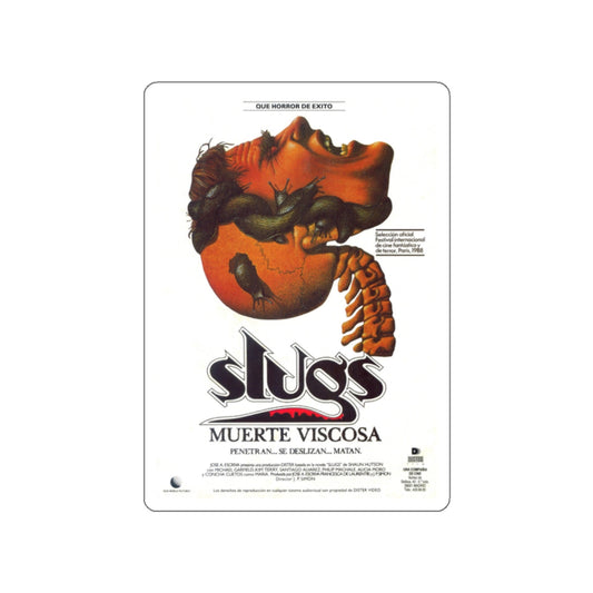 SLUGS THE MOVIE (SPANISH) 1988 Movie Poster STICKER Vinyl Die-Cut Decal-White-The Sticker Space