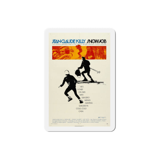 Snow Job 1972 Movie Poster Die-Cut Magnet-2 Inch-The Sticker Space