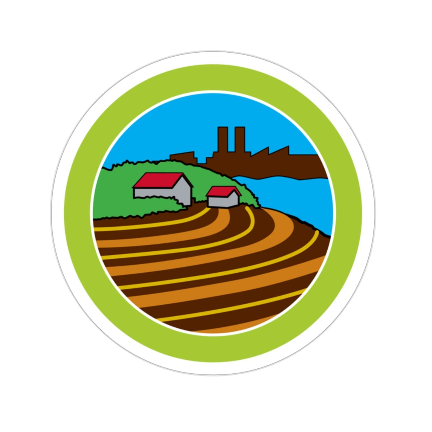 Soil Water Conservation (Boy Scouts Merit Badge) STICKER Vinyl Die-Cut Decal-2 Inch-The Sticker Space