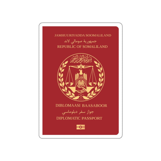 Somaliland Diplomatic Passport STICKER Vinyl Die-Cut Decal-White-The Sticker Space