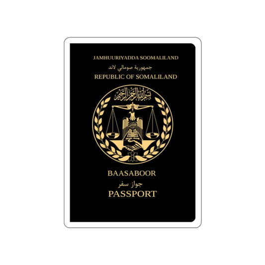 Somaliland Passport (Non Biometric) STICKER Vinyl Die-Cut Decal-White-The Sticker Space