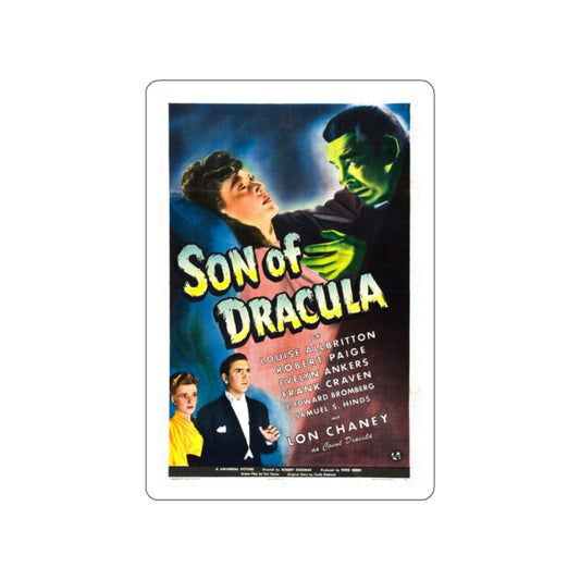 SON OF DRACULA 1943 Movie Poster STICKER Vinyl Die-Cut Decal-White-The Sticker Space