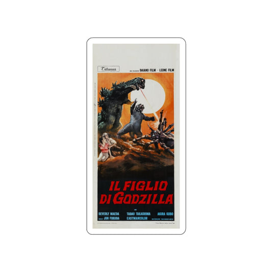 SON OF GODZILLA (ITALIAN) 1967 Movie Poster STICKER Vinyl Die-Cut Decal-White-The Sticker Space