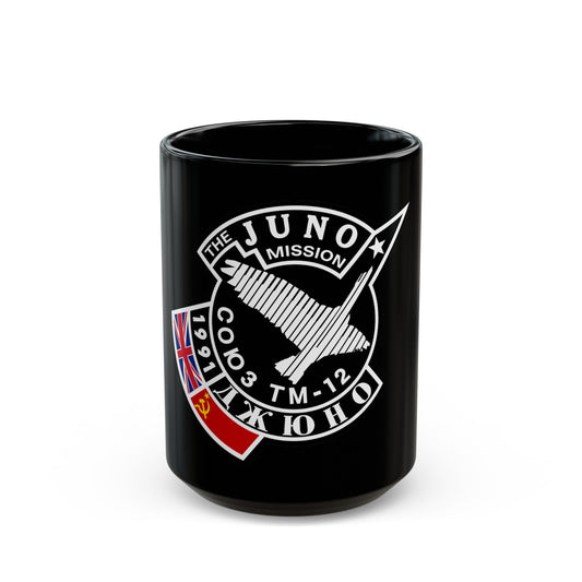 Soyuz TM-12 (Soyuz Programme) Black Coffee Mug-15oz-The Sticker Space