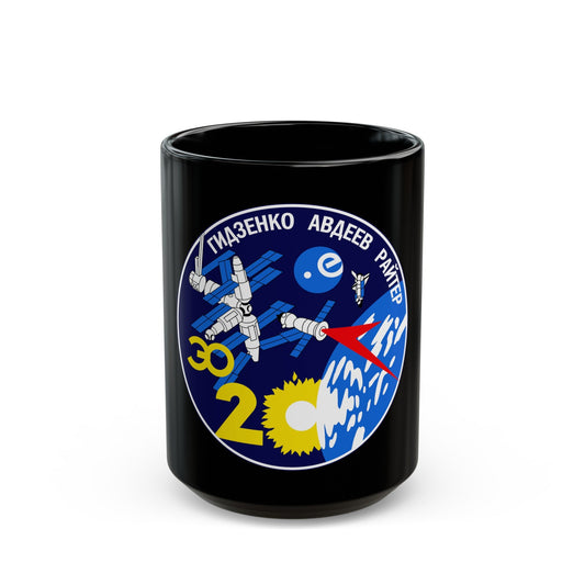 Soyuz TM-22 (Soyuz Programme) Black Coffee Mug-15oz-The Sticker Space