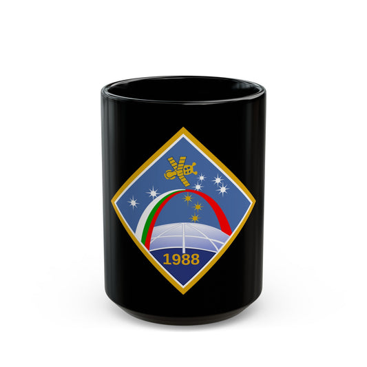 Soyuz TM-5 (Soyuz Programme) Black Coffee Mug-15oz-The Sticker Space