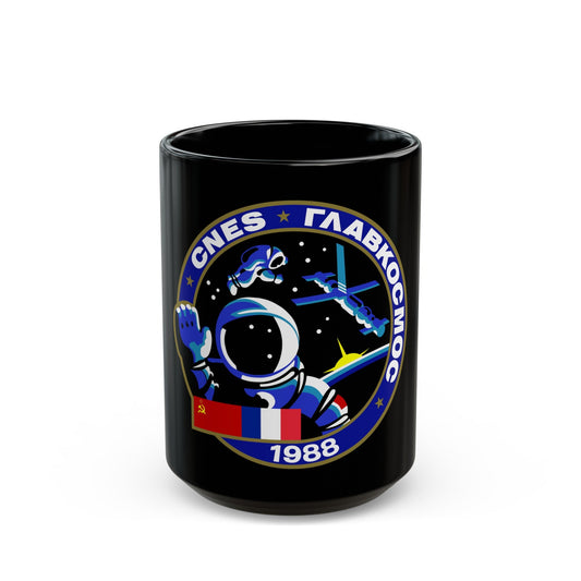 Soyuz TM-7 (Soyuz Programme) Black Coffee Mug-15oz-The Sticker Space
