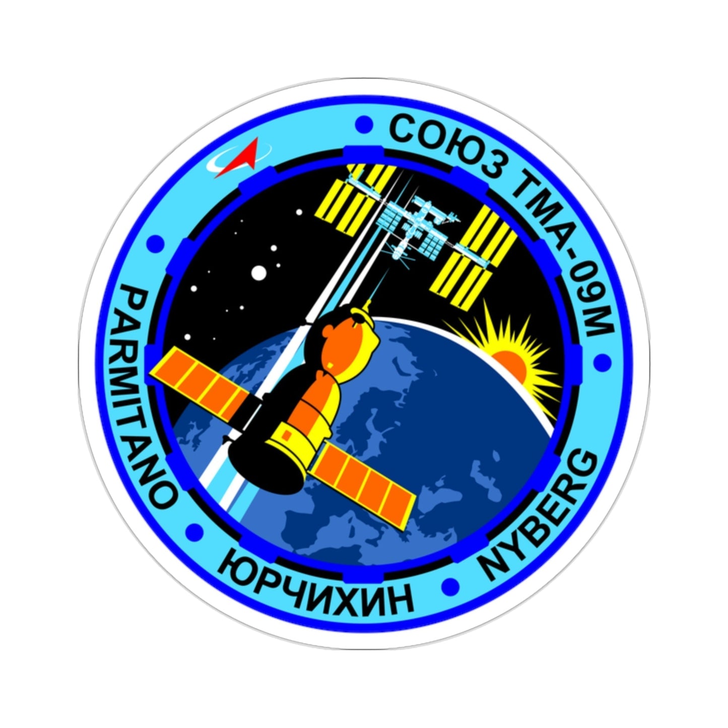 Soyuz TMA-09M (Soviet Space Program) STICKER Vinyl Die-Cut Decal-2 Inch-The Sticker Space