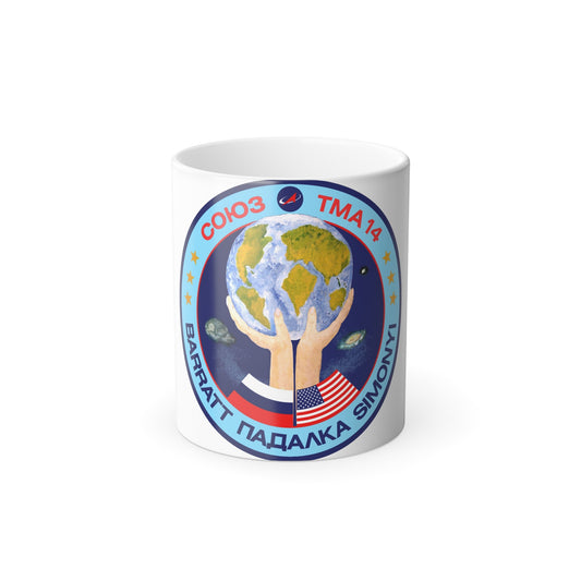 Soyuz TMA-14 (Soyuz Programme) Color Changing Mug 11oz-11oz-The Sticker Space