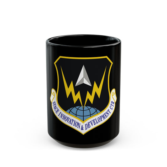 Space Innovation & Development Center (U.S. Air Force) Black Coffee Mug-15oz-The Sticker Space