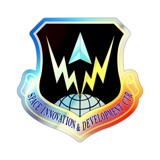 Space Innovation & Development Center (U.S. Air Force) Holographic STICKER Die-Cut Vinyl Decal-6 Inch-The Sticker Space