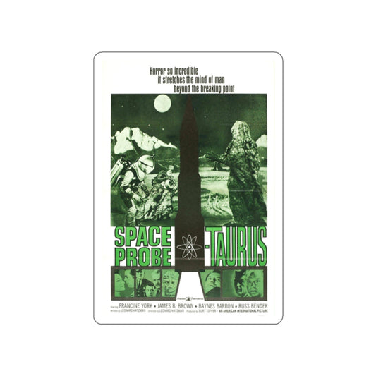 SPACE PROBE TAURUS 1965 Movie Poster STICKER Vinyl Die-Cut Decal-White-The Sticker Space
