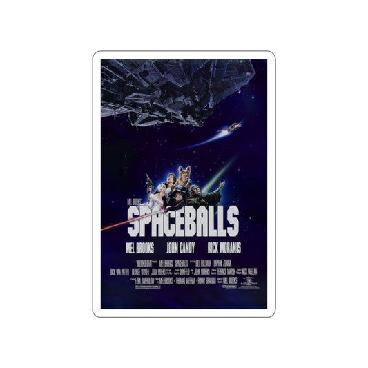 SPACEBALLS 1987 Movie Poster STICKER Vinyl Die-Cut Decal-White-The Sticker Space