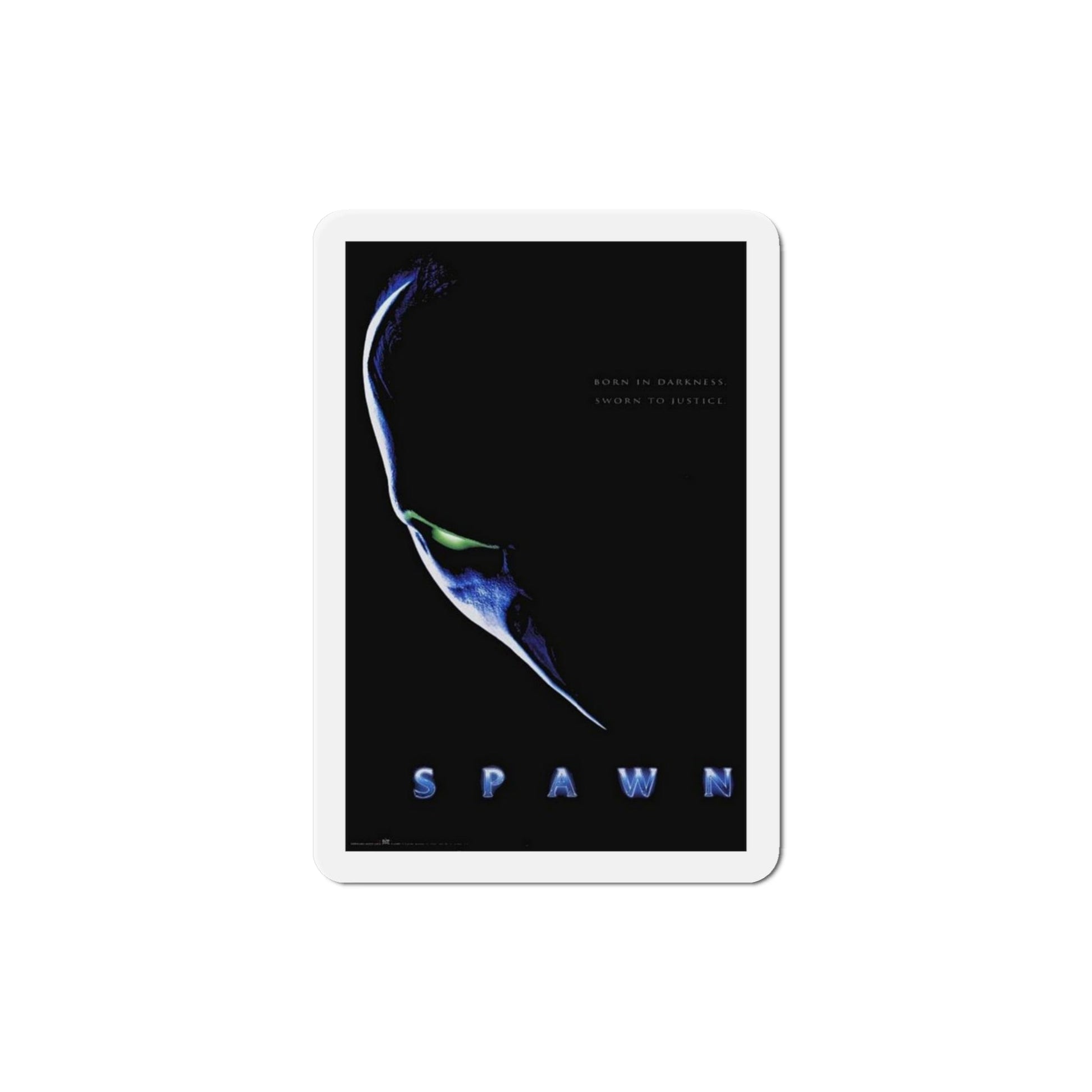 Spawn 1997 Movie Poster Die-Cut Magnet-4" x 4"-The Sticker Space
