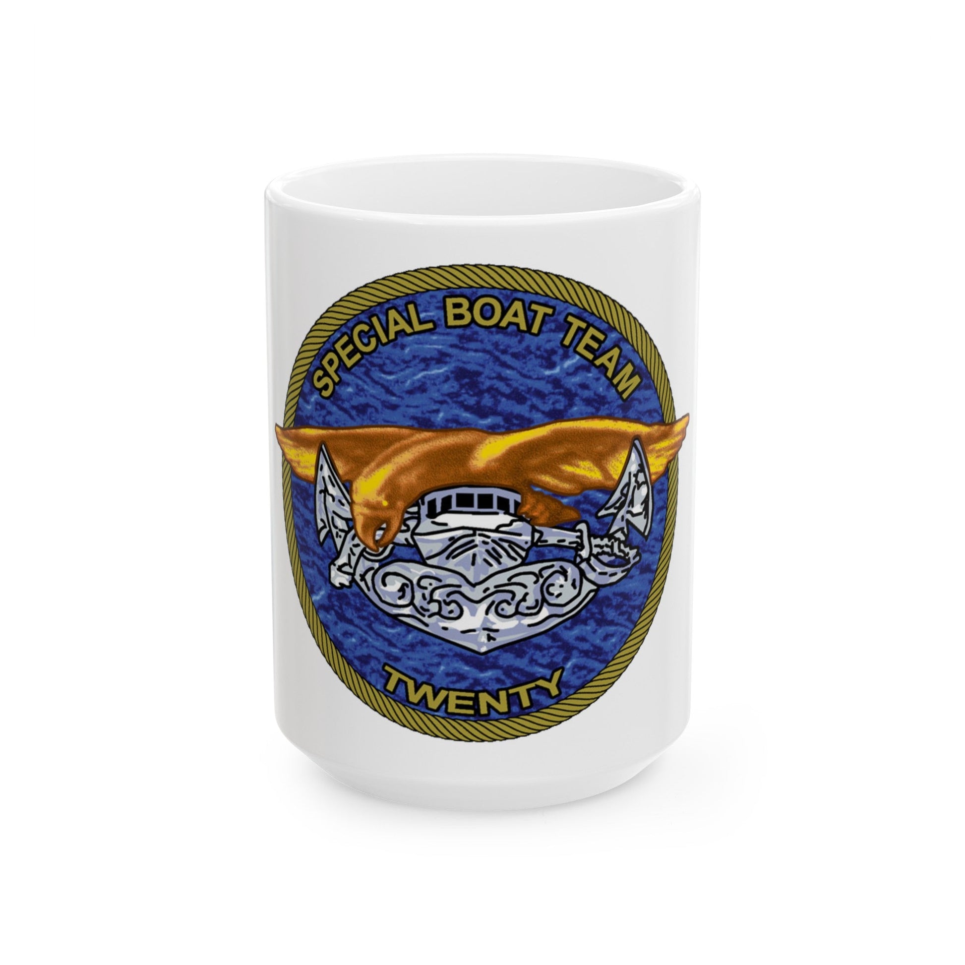 Special Boat Team Twenty (U.S. Navy) White Coffee Mug-15oz-The Sticker Space
