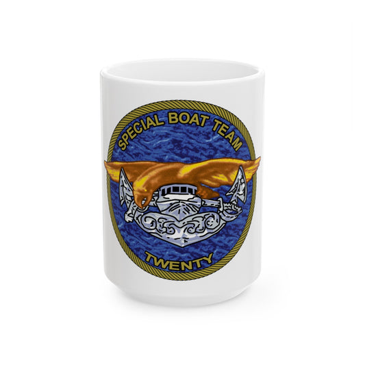 Special Boat Team Twenty (U.S. Navy) White Coffee Mug-15oz-The Sticker Space