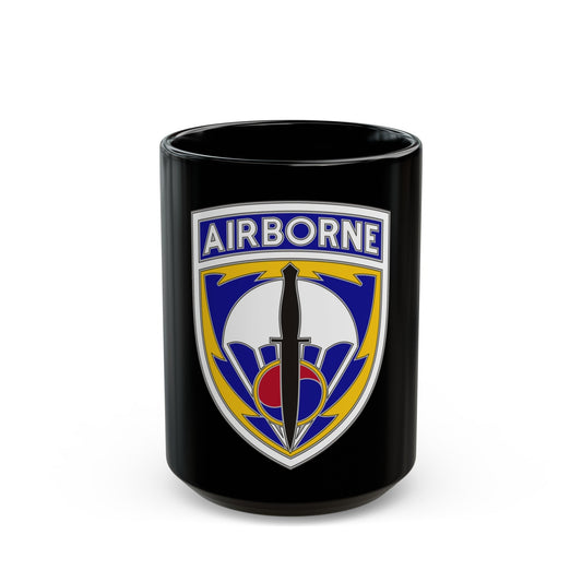 Special Operations Command Korea (U.S. Army) Black Coffee Mug-15oz-The Sticker Space