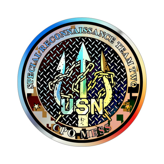 Special Reconnaissance Team 2 (U.S. Navy) Holographic STICKER Die-Cut Vinyl Decal-6 Inch-The Sticker Space