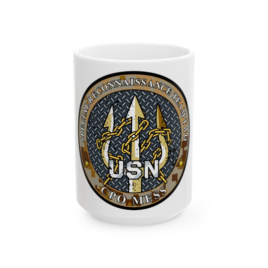 Special Reconnaissance Team 2 (U.S. Navy) White Coffee Mug-15oz-The Sticker Space