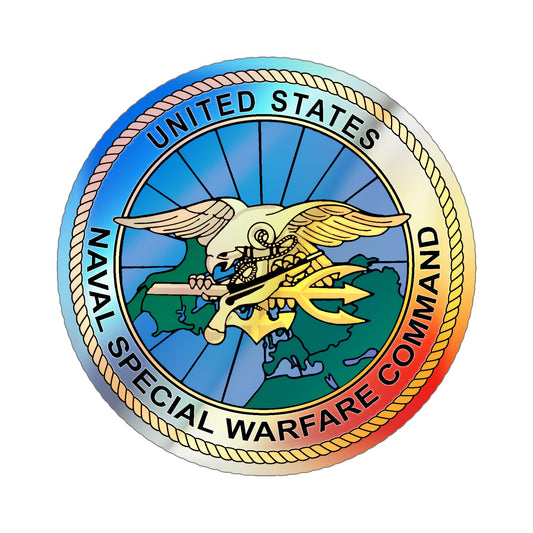 Special Warfare Command (U.S. Navy) Holographic STICKER Die-Cut Vinyl Decal-6 Inch-The Sticker Space