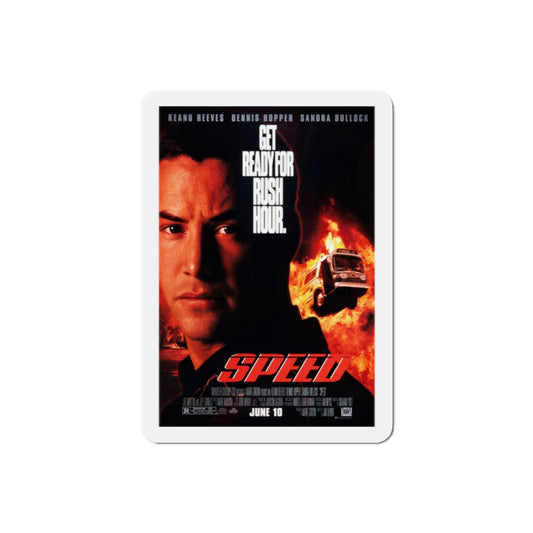 Speed 1994 Movie Poster Die-Cut Magnet-2" x 2"-The Sticker Space