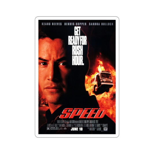 Speed 1994 Movie Poster STICKER Vinyl Die-Cut Decal-6 Inch-The Sticker Space
