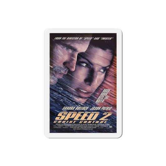 Speed 2 Cruise Control 1997 Movie Poster Die-Cut Magnet-2" x 2"-The Sticker Space
