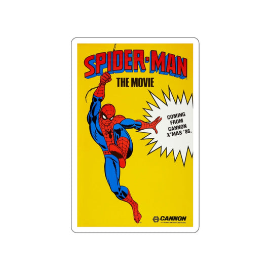 SPIDER-MAN THE MOVIE (UNRELEASED MOVIE) Movie Poster STICKER Vinyl Die-Cut Decal-White-The Sticker Space