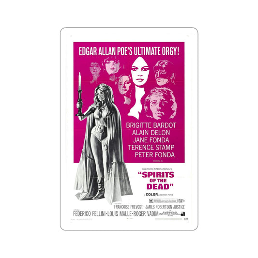 Spirits of the Dead 1969 Movie Poster STICKER Vinyl Die-Cut Decal-6 Inch-The Sticker Space