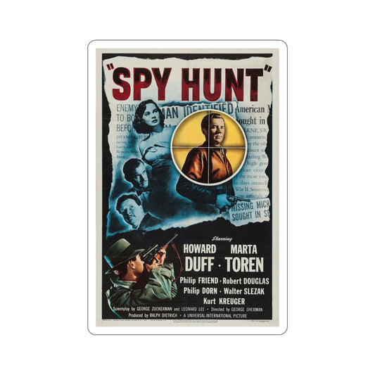 Spy Hunt 1950 Movie Poster STICKER Vinyl Die-Cut Decal-6 Inch-The Sticker Space