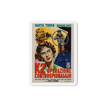 Spy Hunt 1950 v2 Movie Poster Die-Cut Magnet-4 Inch-The Sticker Space